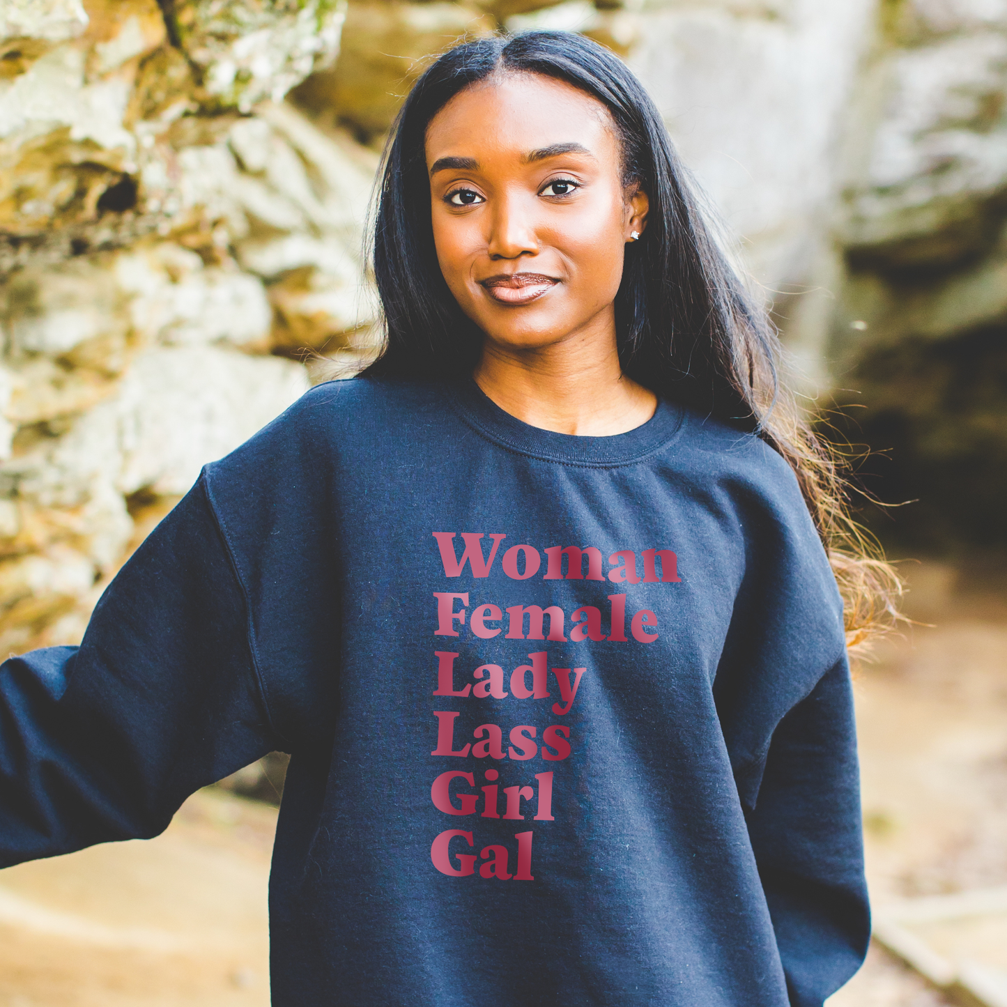 Woman Words Crew Neck
